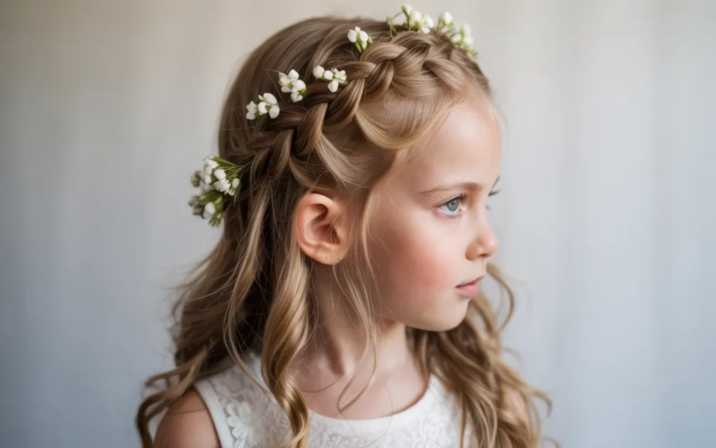 Flower Girl Hairstyles Half Up Half Down