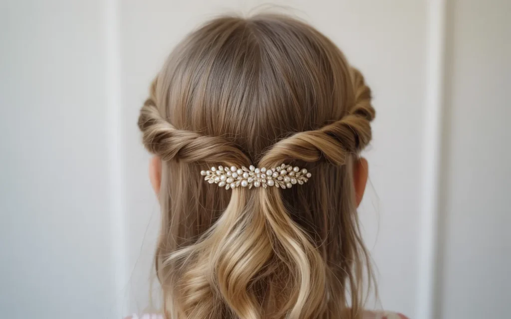 Flower Girl Hairstyles Half Up Half Down