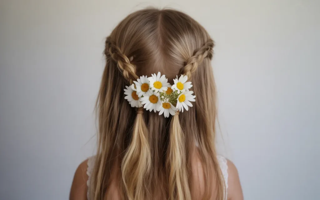 Flower Girl Hairstyles Half Up Half Down