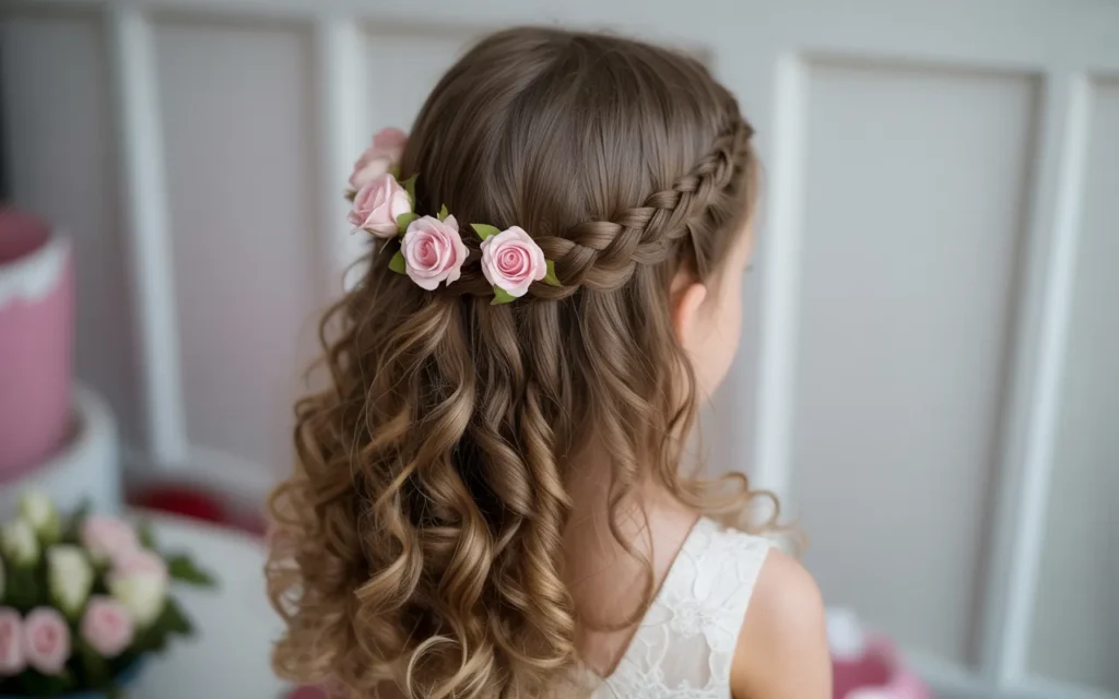 Flower Girl Hairstyles Half Up Half Down