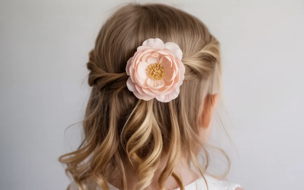 Flower Girl Hairstyles Half Up Half Down