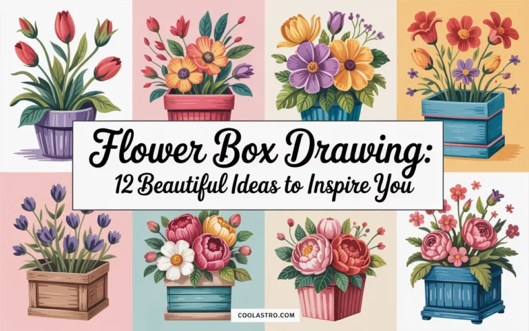 Flower Box Drawing