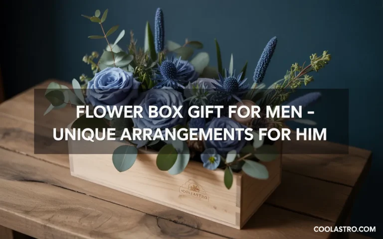 Flower Box Gift For Men