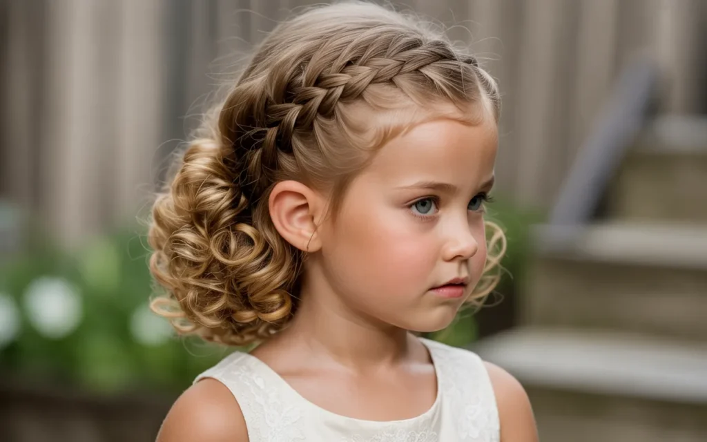 Flower Girl Hairstyles Curly Hair