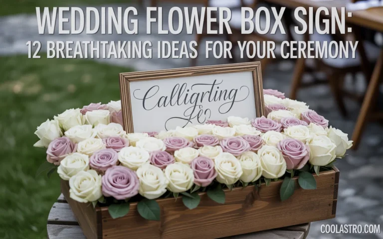 Wedding Flower Box Sign