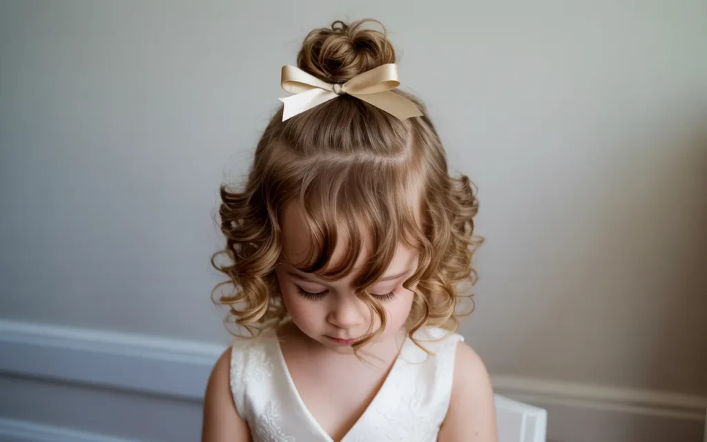 Flower Girl Hairstyles Curly Hair