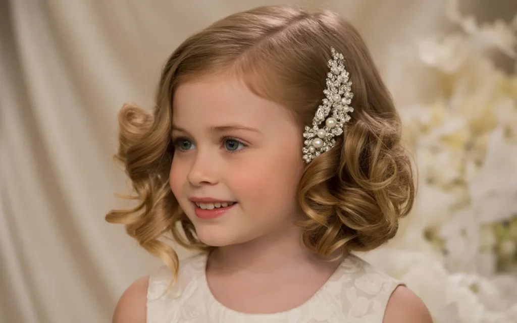 Flower Girl Hairstyles Curly Hair