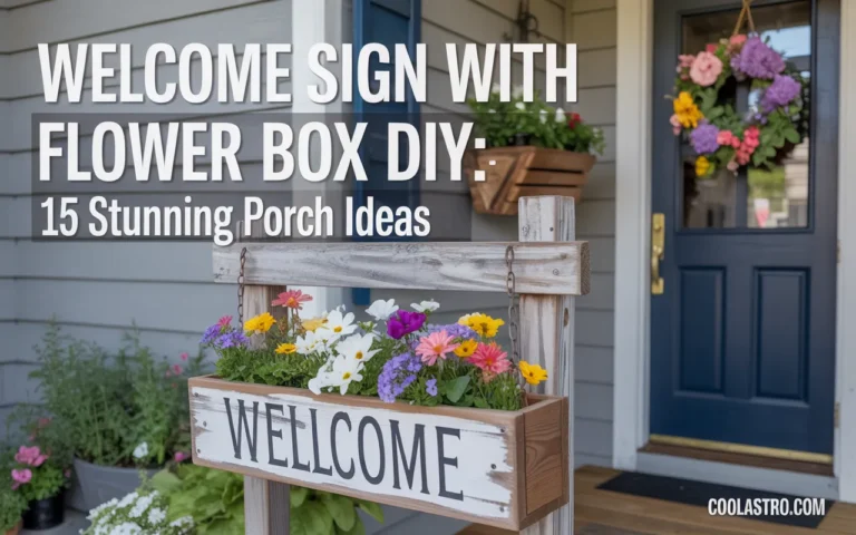 Welcome Sign With Flower Box DIY