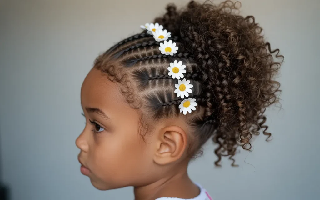 Flower Girl Hairstyles Curly Hair