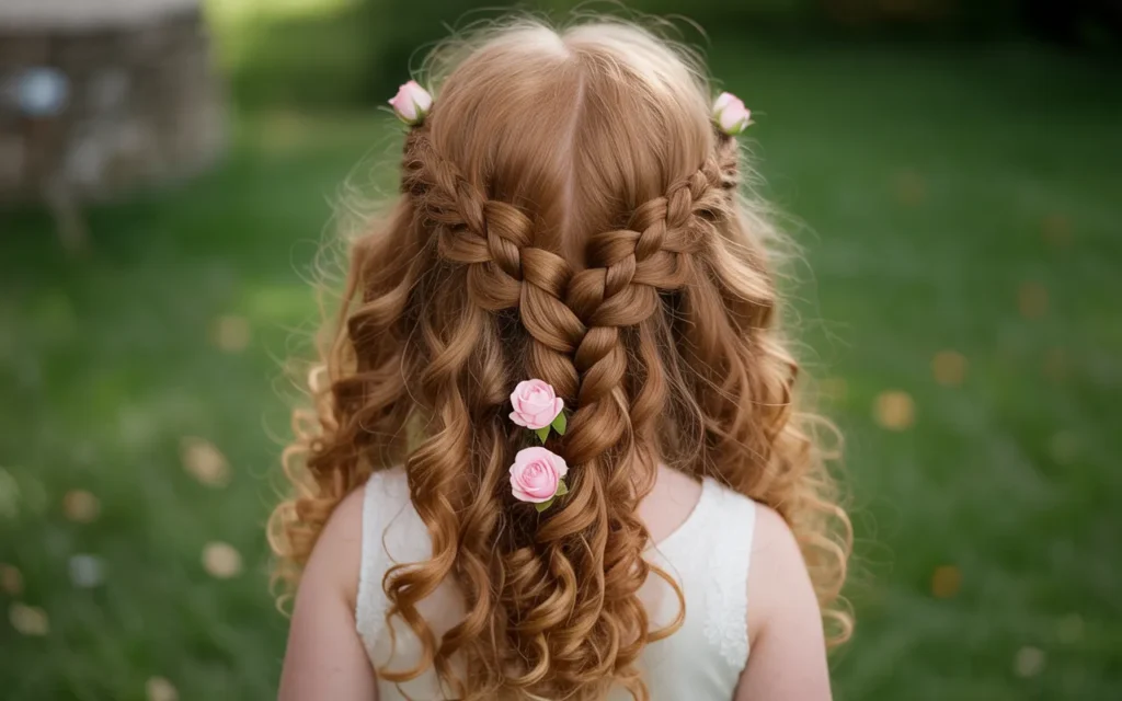 Flower Girl Hairstyles Curly Hair