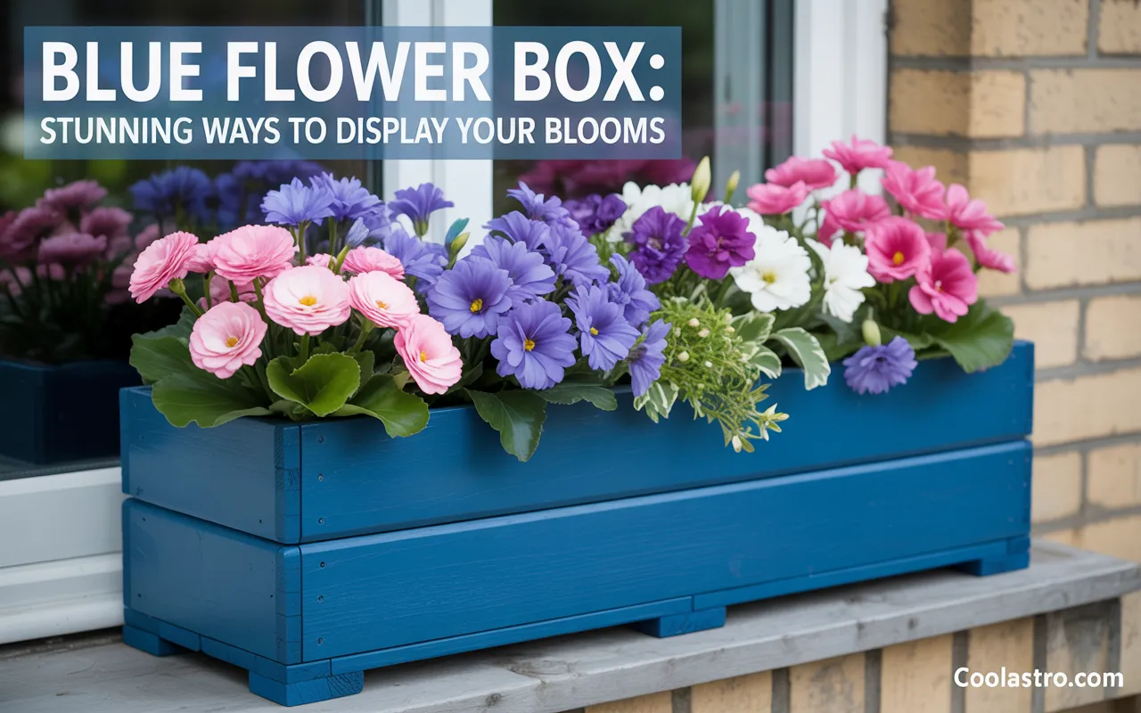 Blue Flower Box