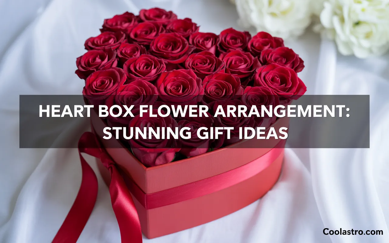 Heart Box Flower Arrangement
