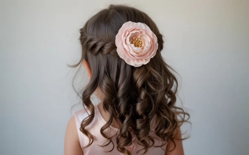Flower Girl Hairstyles Curly Hair