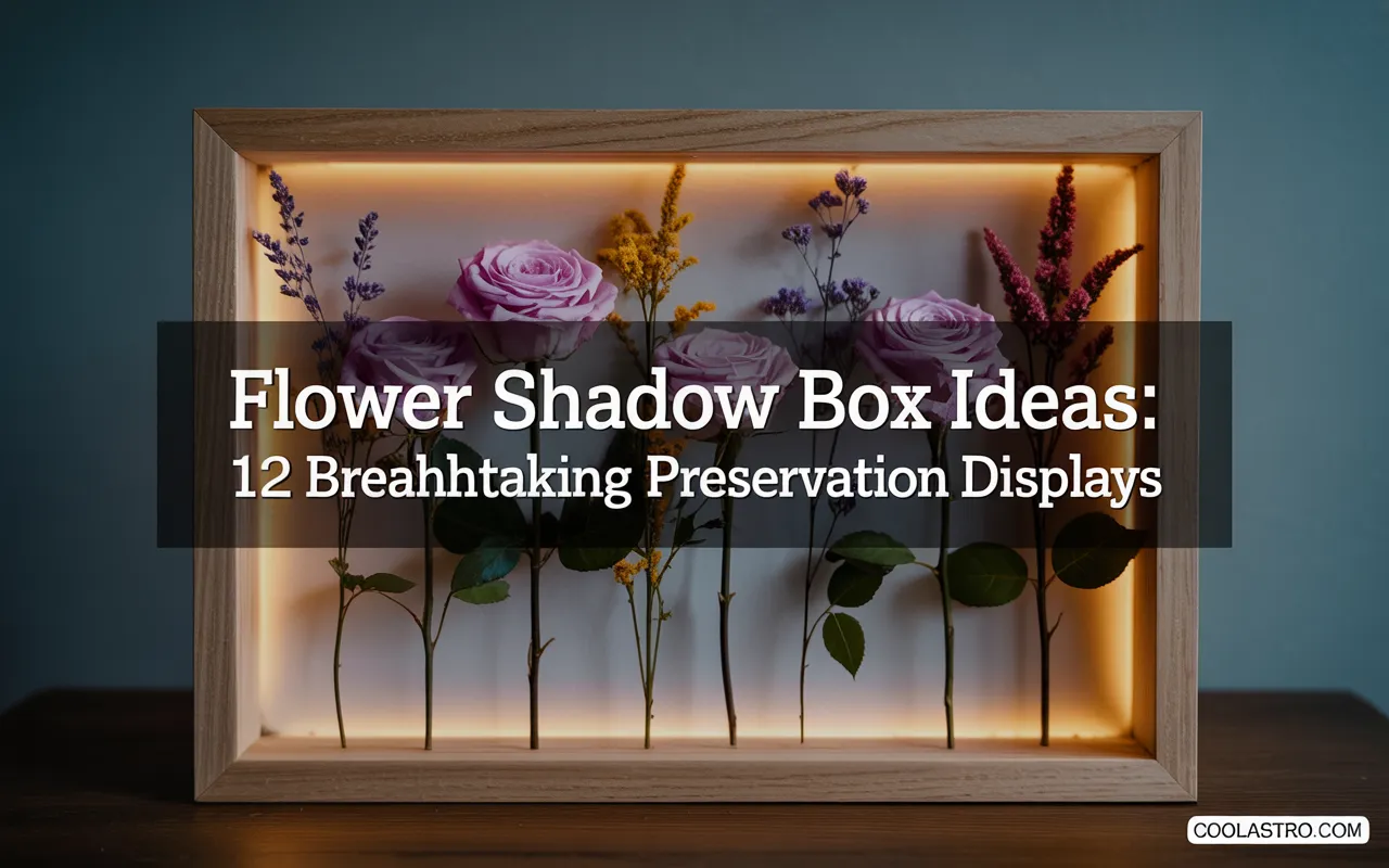 Flower Shadow Box Ideas