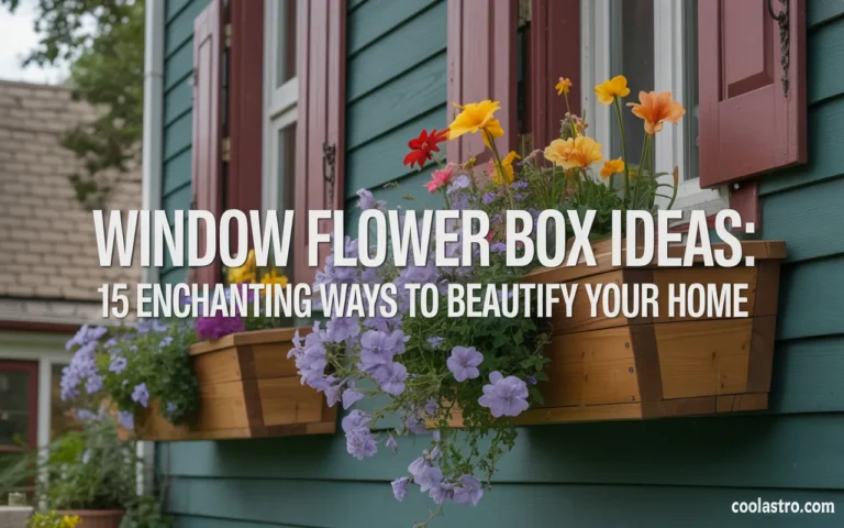 Window Flower Box Ideas