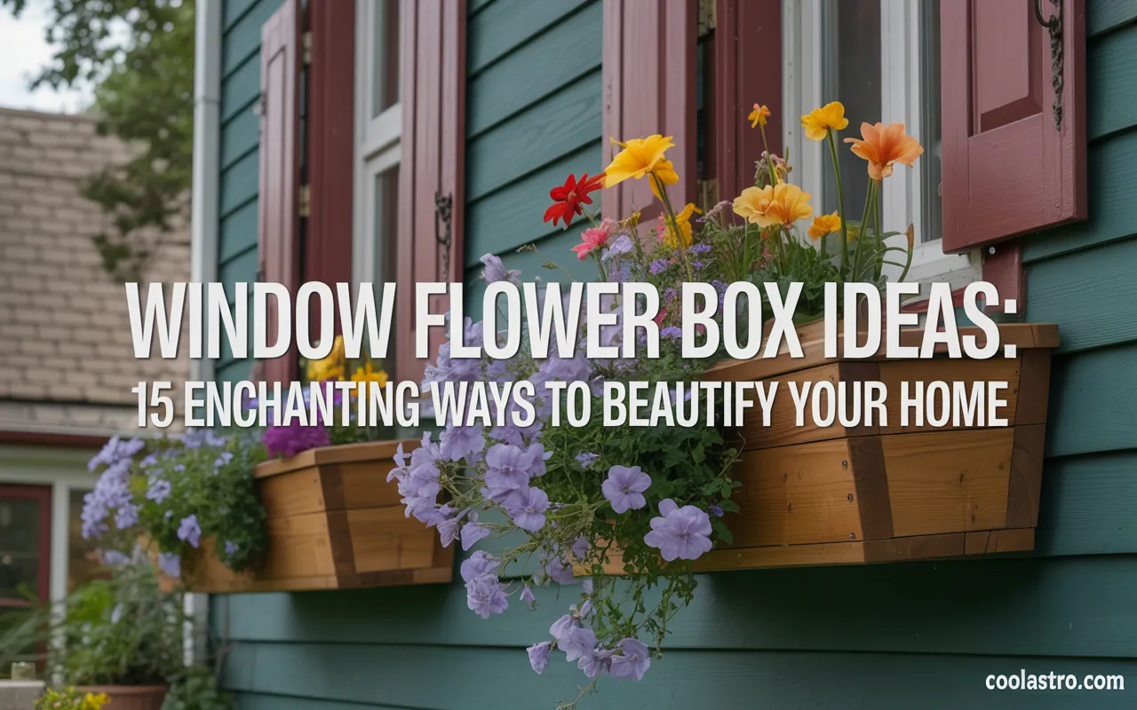 Window Flower Box Ideas