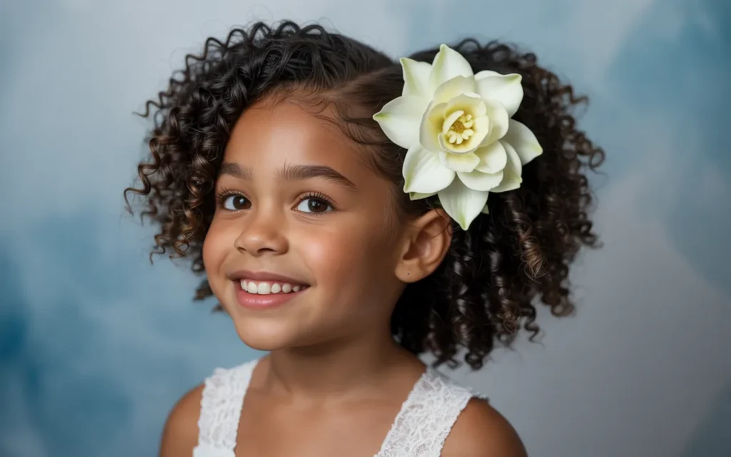 Simple Flower Girl Hairstyles