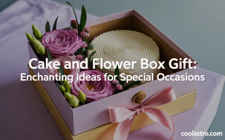Cake And Flower Box Gift