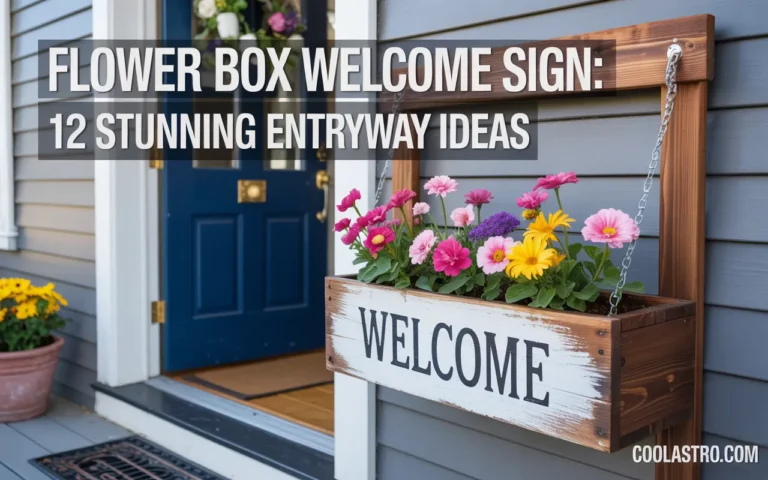 Flower Box Welcome Sign