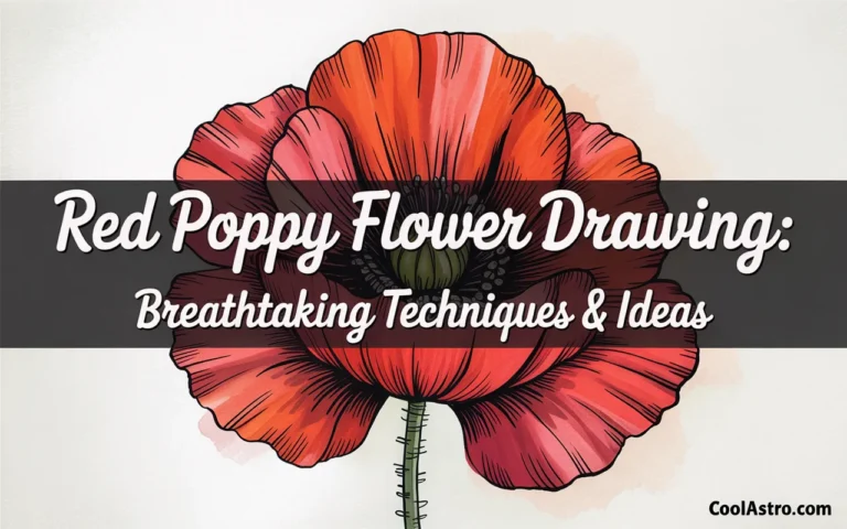 Red Poppy Flower Drawing