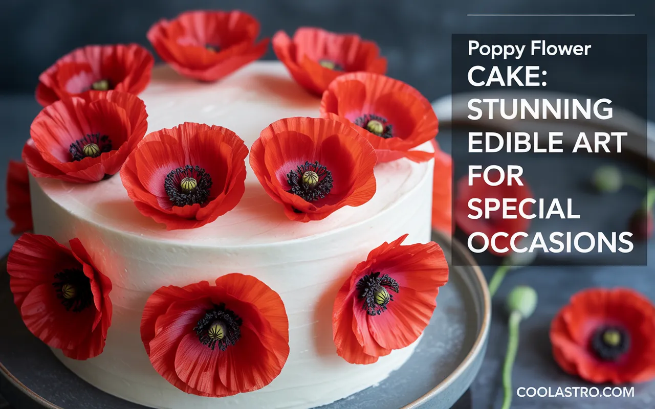 Poppy Flower Cake