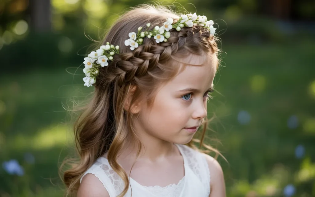 Flower Girl Hairstyles Half Up