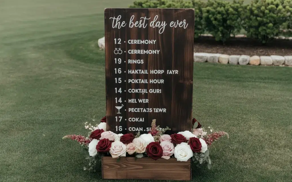 Wedding Flower Box Sign