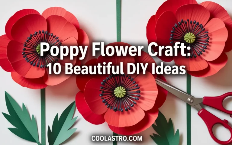 Poppy Flower Craft