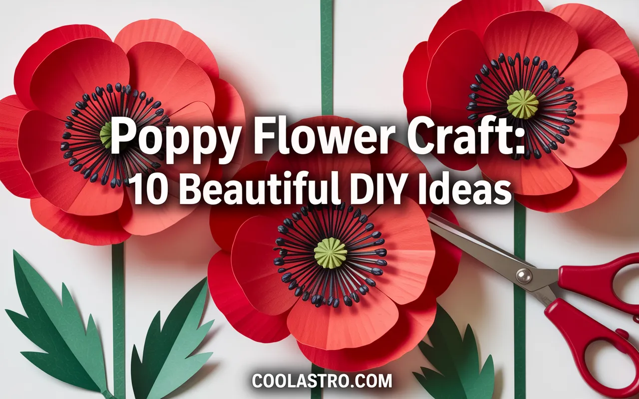 Poppy Flower Craft