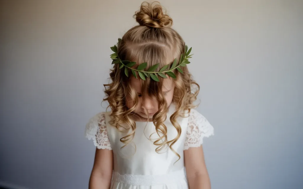 Flower Girl Hairstyles Half Up