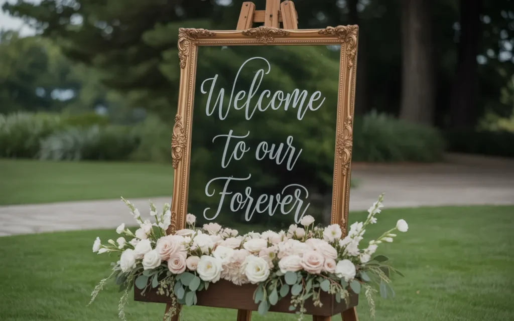 Wedding Flower Box Sign
