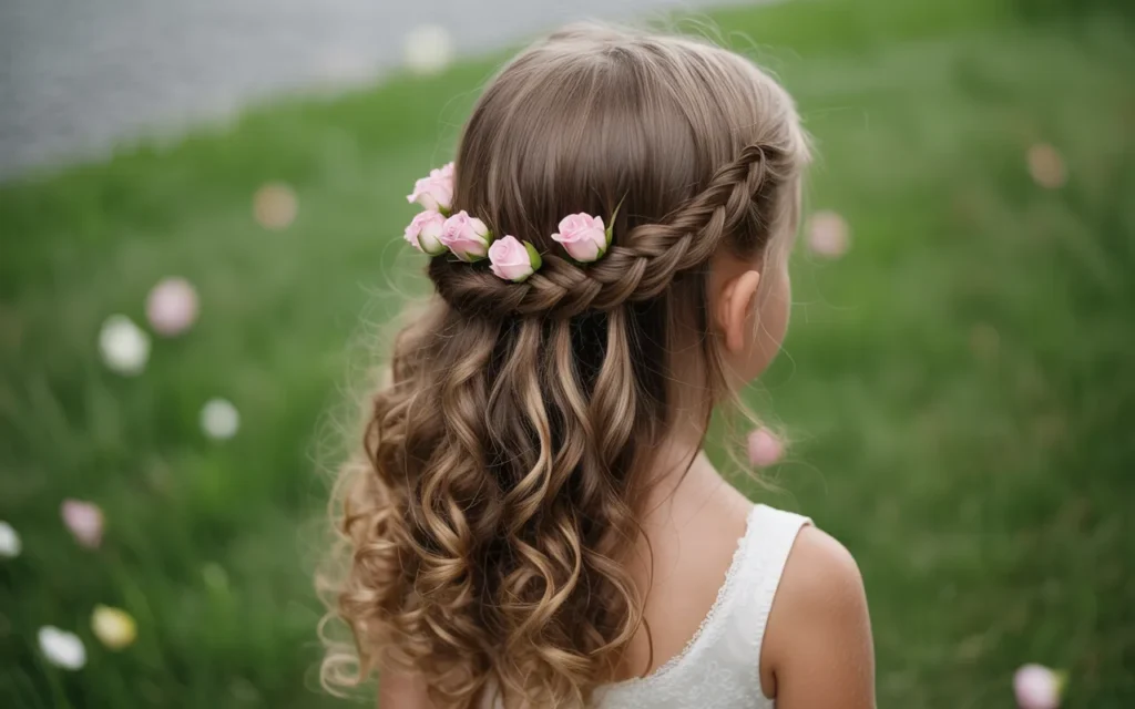 Flower Girl Hairstyles Half Up