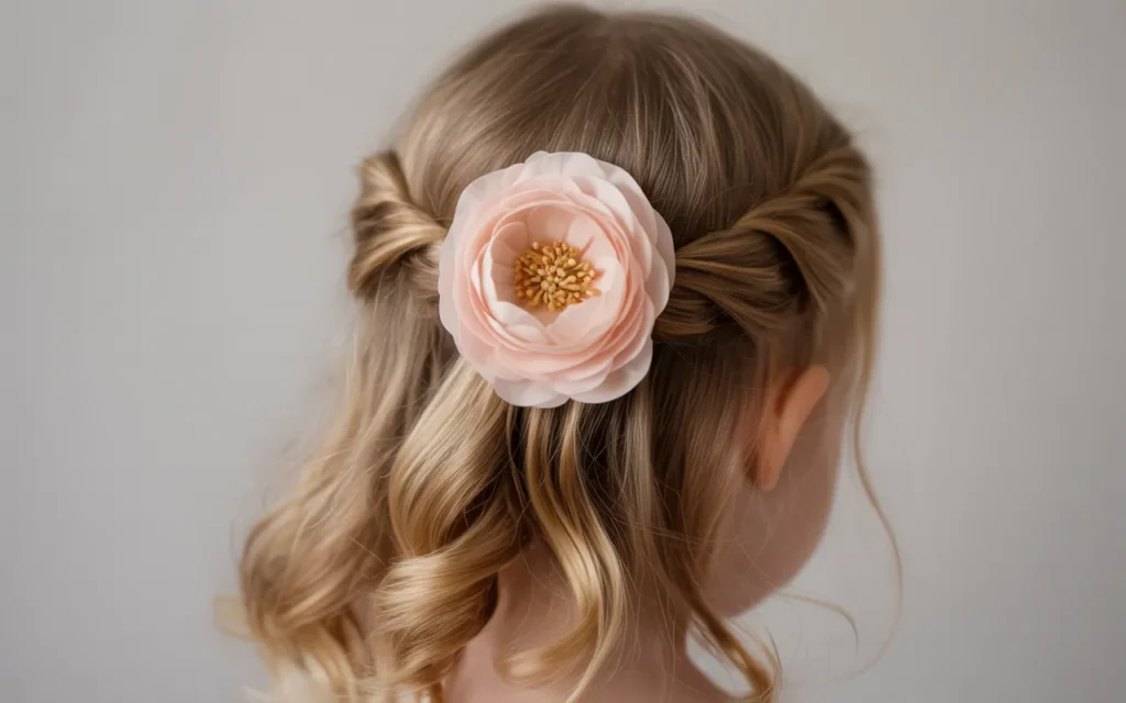Flower Girl Hairstyles Half Up