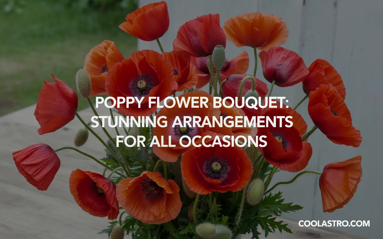 Poppy Flower Bouquet