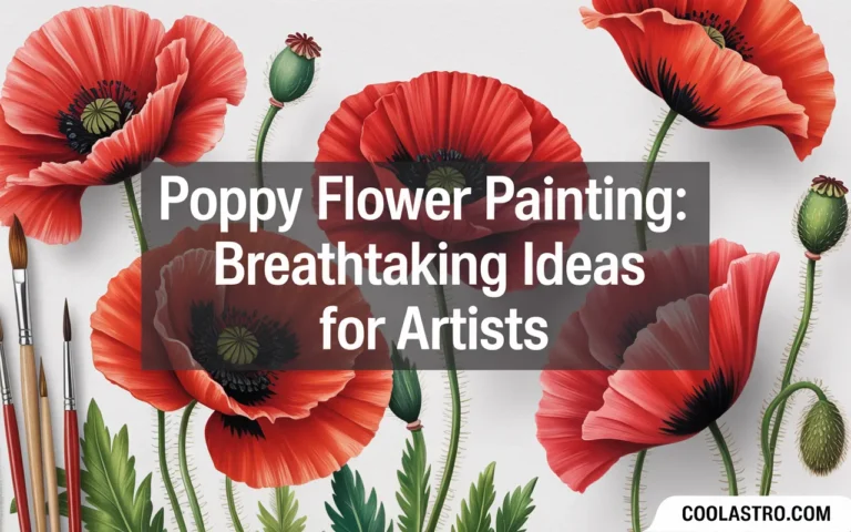 Poppy Flower Painting