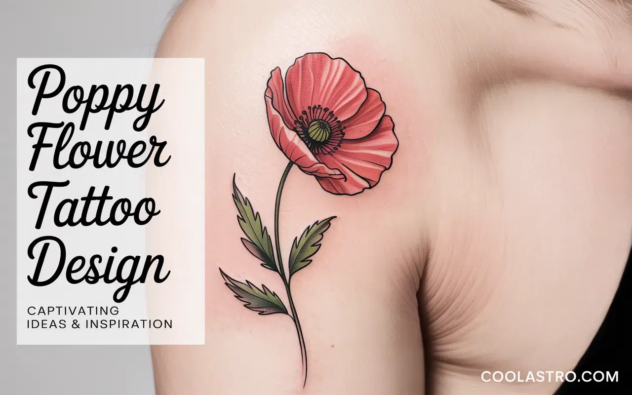 Poppy Flower Tattoo Design