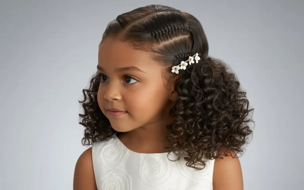 Black Flower Girl Hairstyles