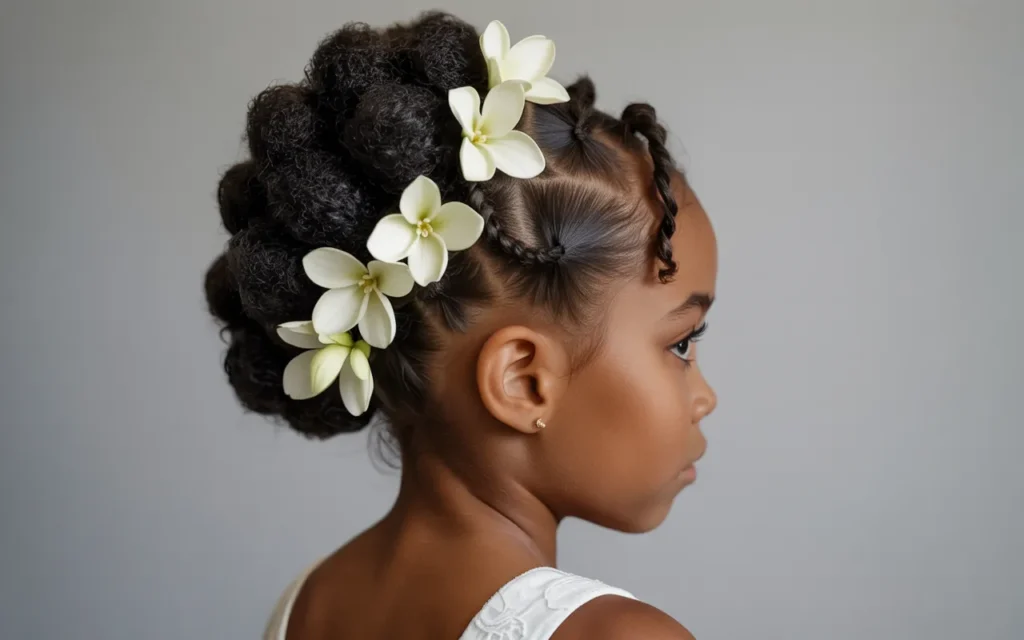 Black Flower Girl Hairstyles