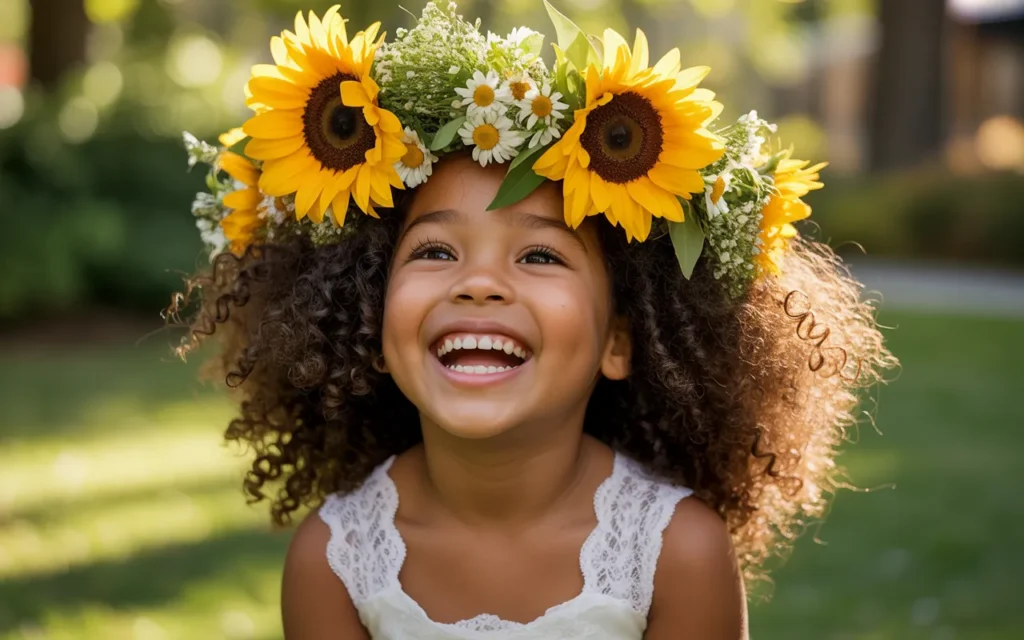 Black Flower Girl Hairstyles