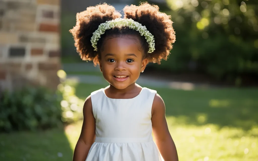 Black Flower Girl Hairstyles