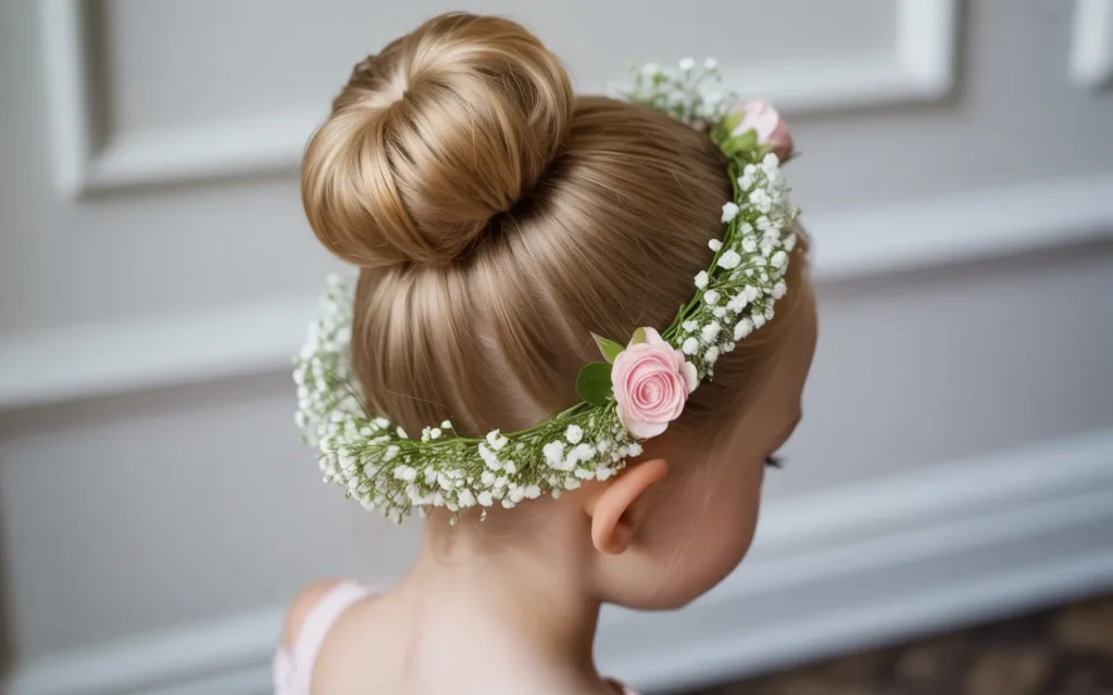 Flower Girl Hairstyles With Flower Crown