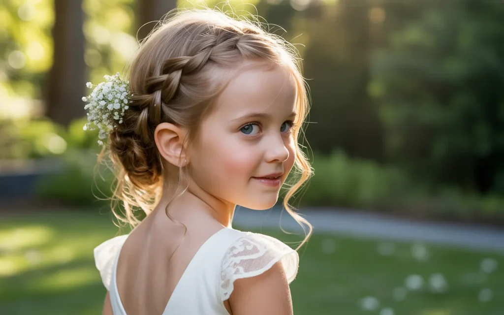 Flower Girl Hairstyles Updo