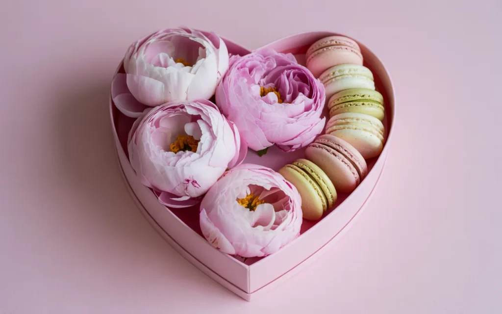 Heart Box Flower Arrangement