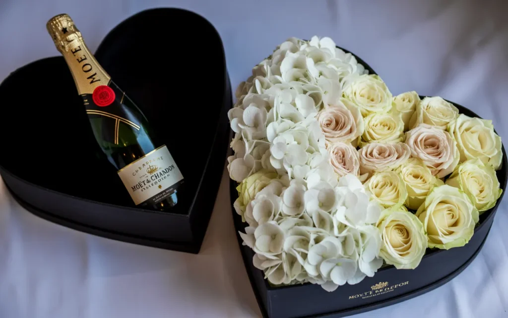 Heart Box Flower Arrangement