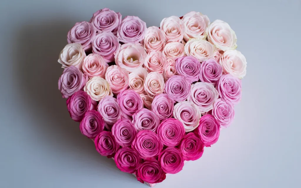 Heart Box Flower Arrangement