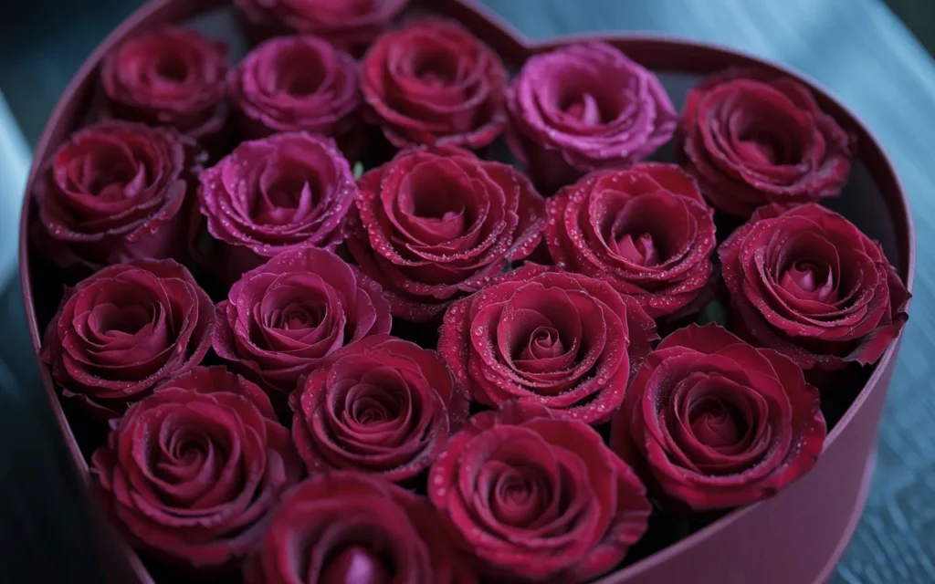 Heart Box Flower Arrangement