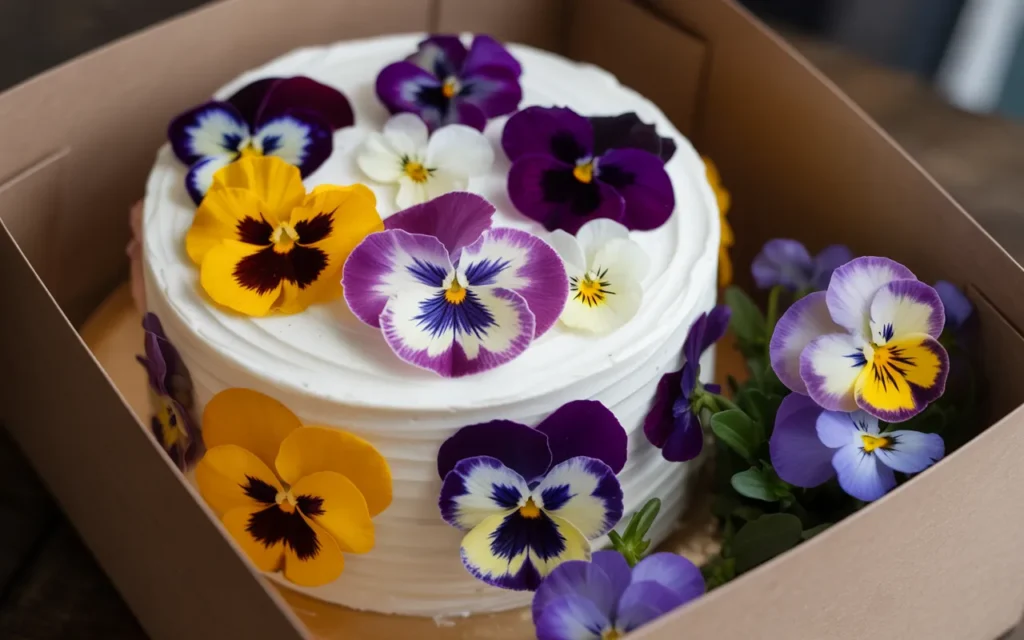 Cake And Flower Box Gift