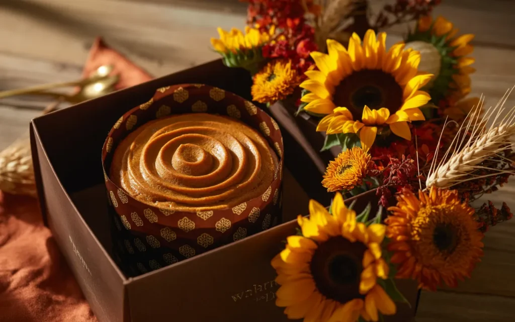 Cake And Flower Box Gift