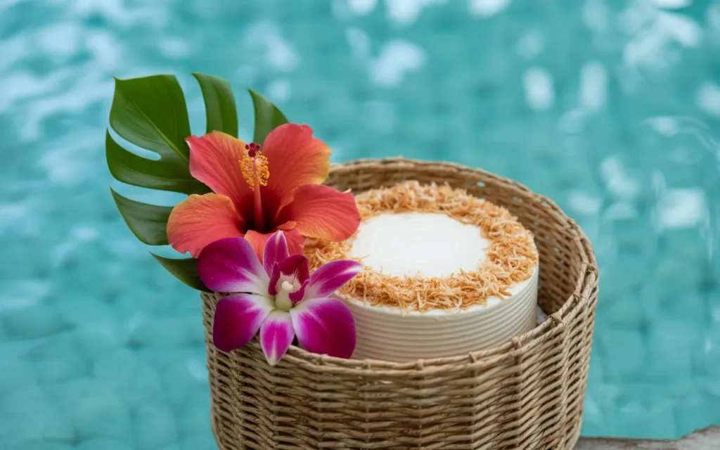 Cake And Flower Box Gift