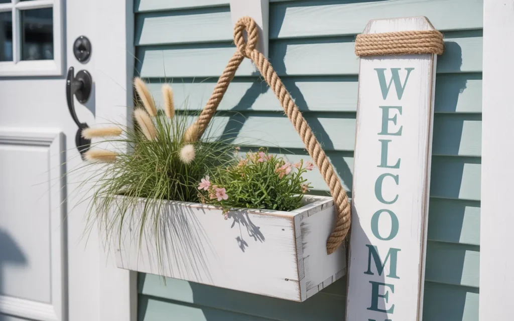 Flower Box Welcome Sign